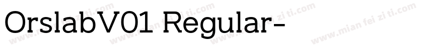 OrslabV01 Regular字体转换